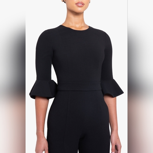 Like New Black Halo Brooklyn Jumpsuit - Size 4 - Picture 7 of 11